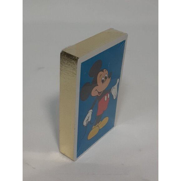 Vtg New DISNEYLAND MICKEY MOUSE Playing Cards, Gold Edge, Theme Park SOUVENIR - Picture 5 of 6